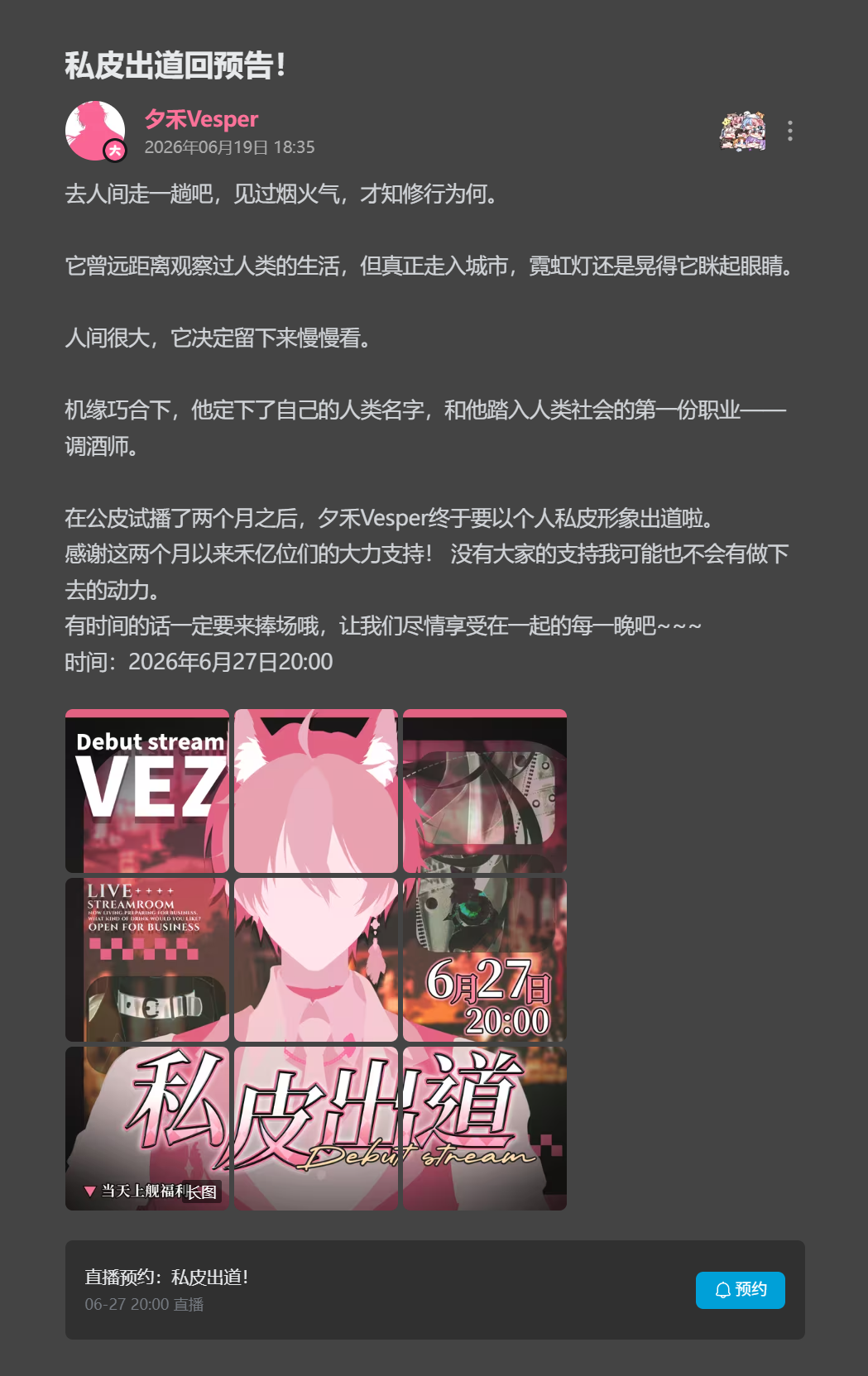 私皮出道回预告！